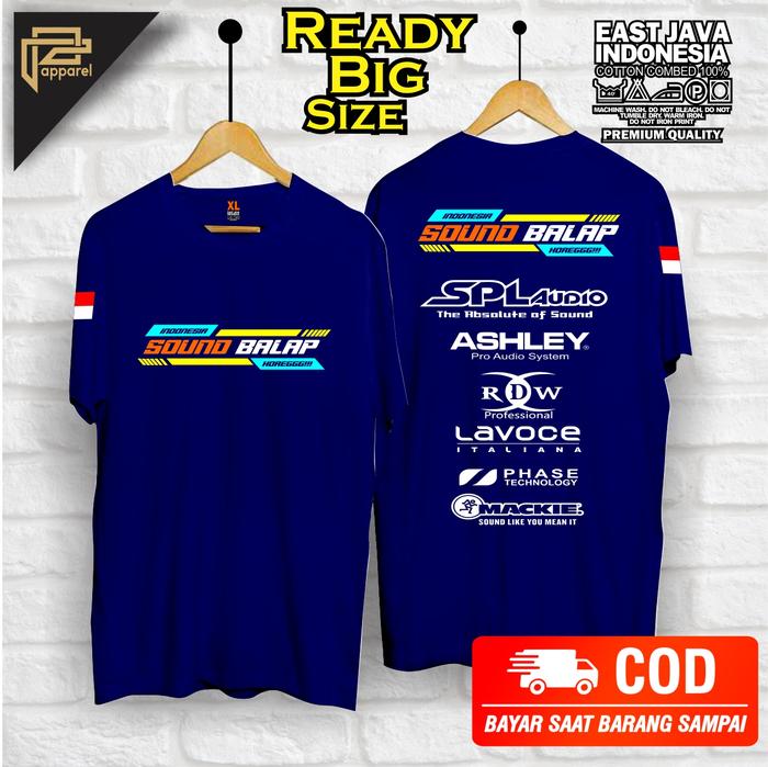 Gambar baju kaos sound system sound balap horeg terbaru - Biru, M dari Joglo Cloth Division undefined Tokopedia