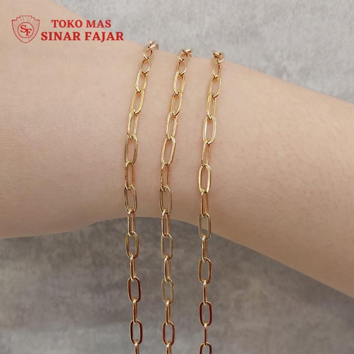 Gambar GELANG EMAS WANITA MODEL RANTAI KADAR 16K MULAI DARI 2,5 GR - tambang dari TOKO MAS SINAR FAJAR CGK undefined 3 Tokopedia