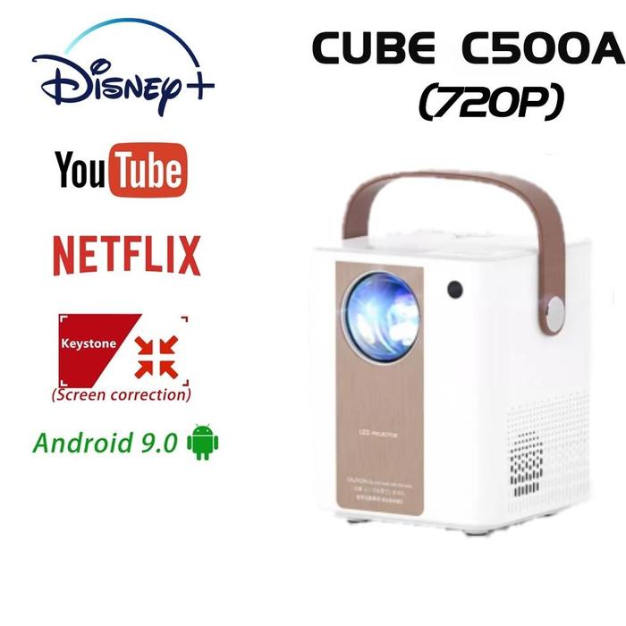 Gambar QIAOLET Portable Projector 6500 Lumens C500 Android Proyektor Mini - C500A(putih) dari KEANE TEKNIK undefined Tokopedia
