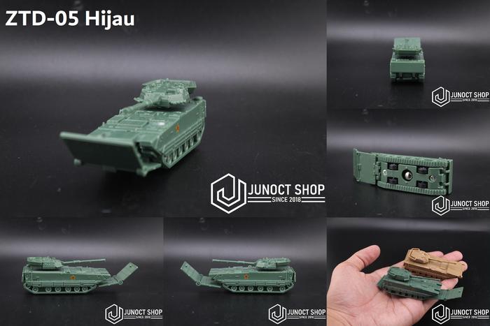 Gambar Miniatur ZTD-05 VN-16 Amphibious Armored Light Tank 1:144 N Scale 1:150 ZTD 05 Military Model - Hijau dari Junoct Shop undefined Tokopedia