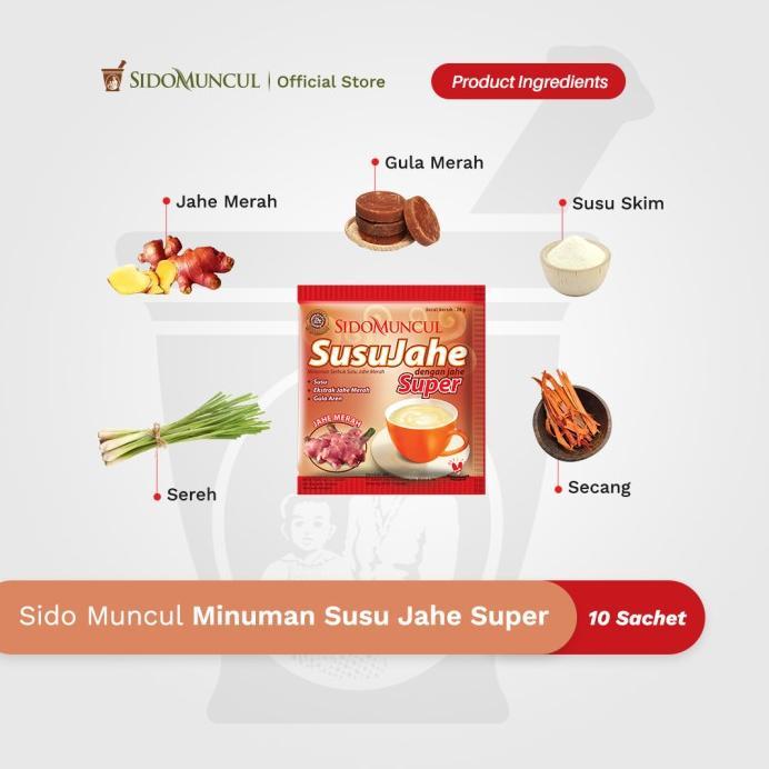 Gambar sido muncul minuman susu jahe super 10s kesehatan dan kehangatan tubuh dari doyyiii undefined Tokopedia