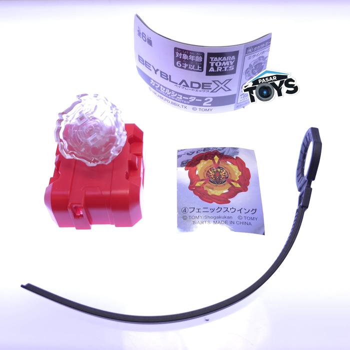 Gambar Beyblade X Capsule Shooter 2 Gacha BeybladeX Takara Tomy - 4 Phoenix Wing dari PasarToys undefined Tokopedia