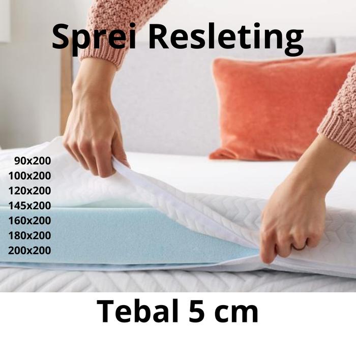 Gambar Sarung Kasur Busa Resleting | Sprei Resleting | MATTRESS COVER Pelindung kasur anda full tertutup rapat dengan resleting yg panjang mulai dari 4.9 meter Kain Karet - TEBAL 5 CM, 90X200 dari TokoOnlinePopo-TOP undefined Tokopedia