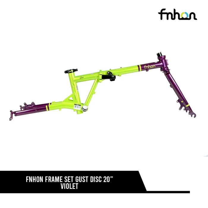 Gambar Frameset Folding Bike FNHON Gust 20" 406 - 451 Disc Brake for Custom Build - Violet dari deejebike undefined Tokopedia