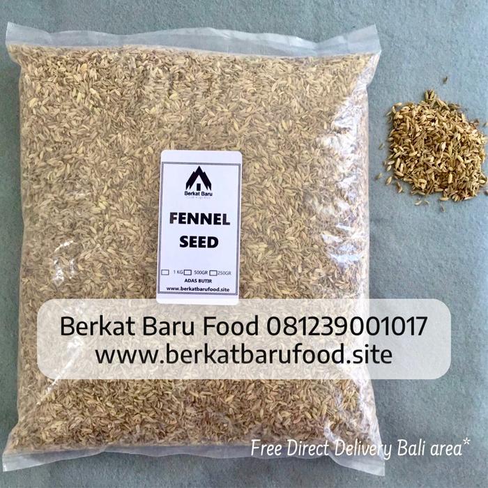Gambar Fennel Seeds 1 kg / Adas Manis 1 kg / Biji Adas 1 kg / Adas Utuh / Adas Manis Butir 1 kg - 1kg dari Berkat Baru Food undefined Tokopedia