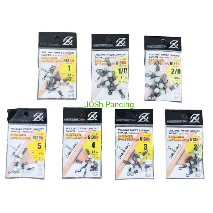 Gambar rolling swivel threeway AXZ 613BN 3 way linking barel pancing fishing barrel - #5 dari Josh Pancing undefined Tokopedia