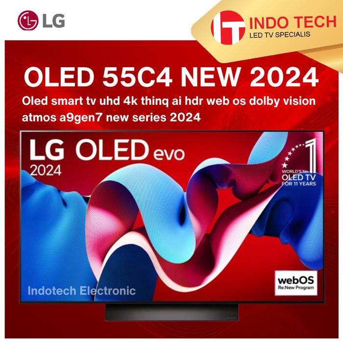 Gambar LG OLED55C4PSA OLED SMART TV 55" UHD 4K HDR THIQ AI 55C4 DOLBY VISION ATMOS dari Indo Tech Electronic undefined Tokopedia