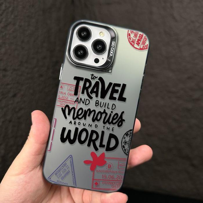 Gambar CASING CASE IPHONE 15 14 13 12 11 XXS XR 7 8 PLUS + PRO MAX - travel world, 12/Pro/ProMax - Hitam, 13/Pro/ProMax dari Joyfullycase undefined Tokopedia