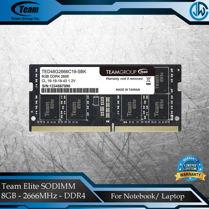Tforce Delta Team Elite 8gb Ddr4 2400mhz Jual Team Elite SODIMM