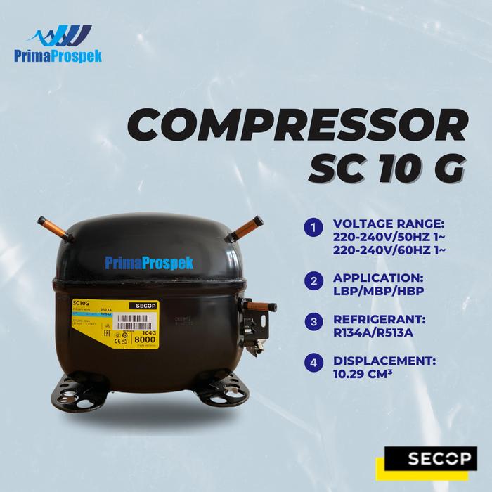 Gambar Compressor Secop S-Series - SC 10 G  dari Cool Connection undefined Tokopedia