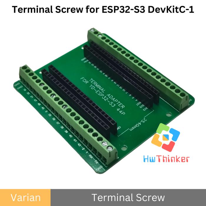 Gambar Terminal Screw Block Shield Expansion Board 44pin for ESP32S3 ESP32-S3 DevKitC-1 - Terminal Screw dari HwThinker undefined Tokopedia