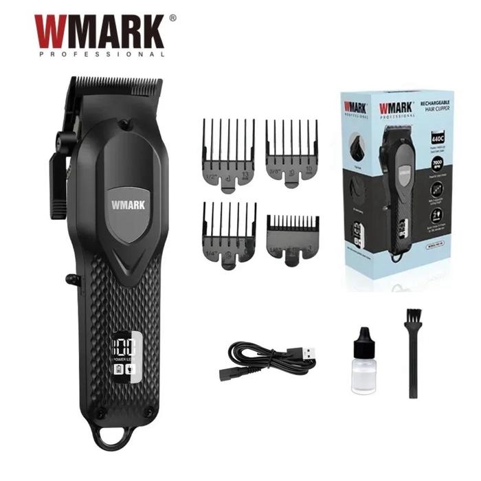 Gambar WMARK Hair Clipper Magic Taper Professional Elektrik Digital LED Alat Cukur Rambut 7000 RPM Mesin Cukuran NG-119 NG 119 - NG-119 Black dari Kemei 168 undefined Tokopedia