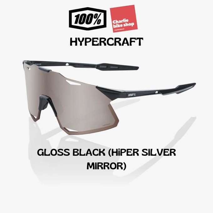 Gambar Kacamata Road Bike Sunglasses 100% One Hundred Percent HYPERCRAFT - GlossBlack/Slvr dari bejoberkah569 undefined Tokopedia