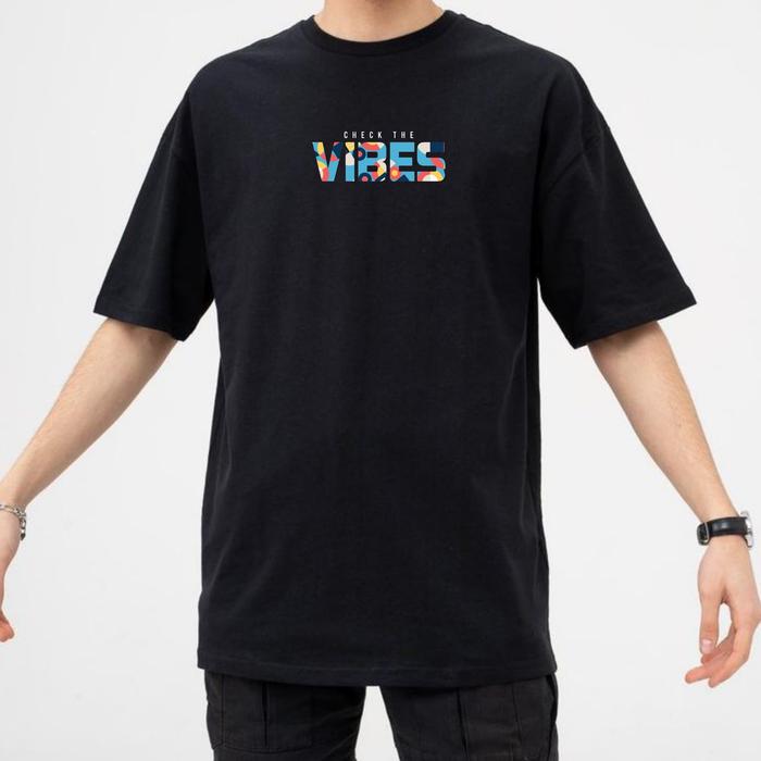 Gambar Kaos original cowok dewasa Vibes Noireige original santai elegant rapih - Hitam, M dari POINTSETT MERCHANDISE undefined Tokopedia