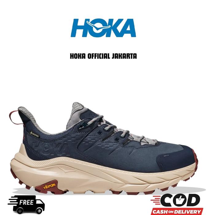 Gambar SEPATU HOKA ONE ONE KAHA 2 LOW GTX NAVY BLUE MEN'S ROAD RUNNING SHOES - 40 dari HOKA OFFICIAL JAKARTA undefined Tokopedia