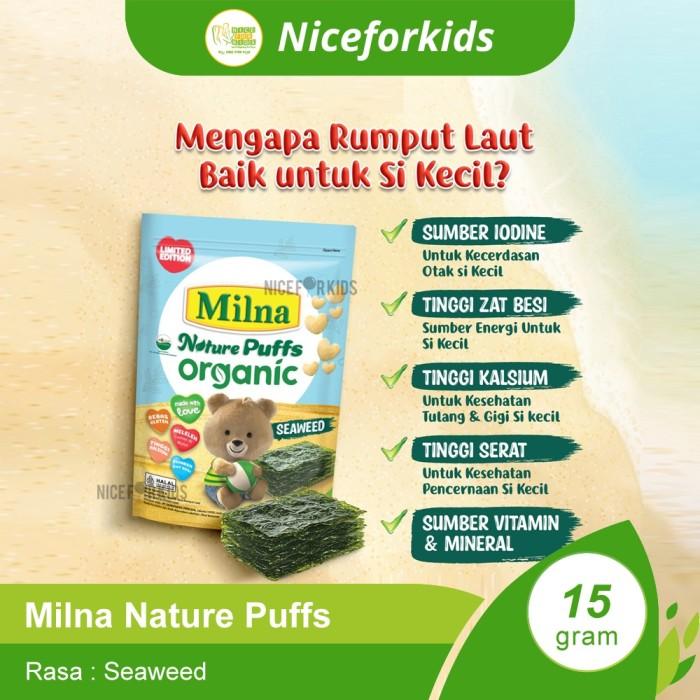 Gambar MILNA PUFF ORGANIC KEJU / RUMPUT LAUT / PISANG / APEL & BERRIES - KEJU dari MAMA SUSU TAMAN ROYAL undefined Tokopedia