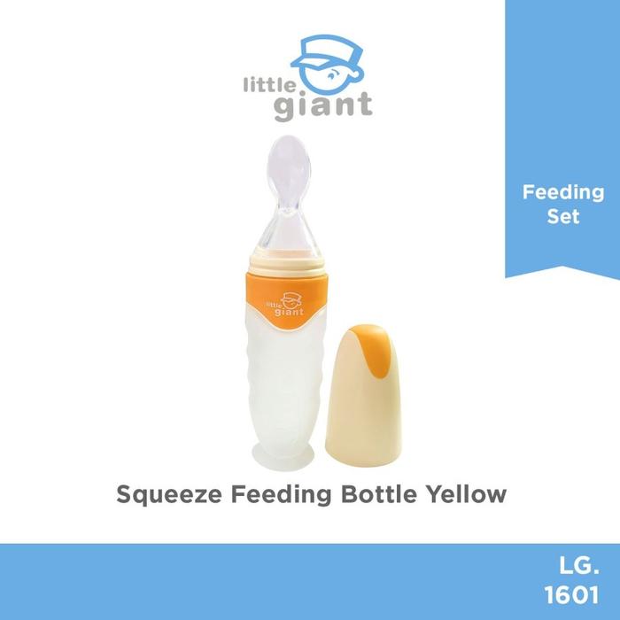 Gambar Little Giant LG 1601 Squeeze Silicone Feeding Bottle - Orange dari The Great Shop Official undefined Tokopedia