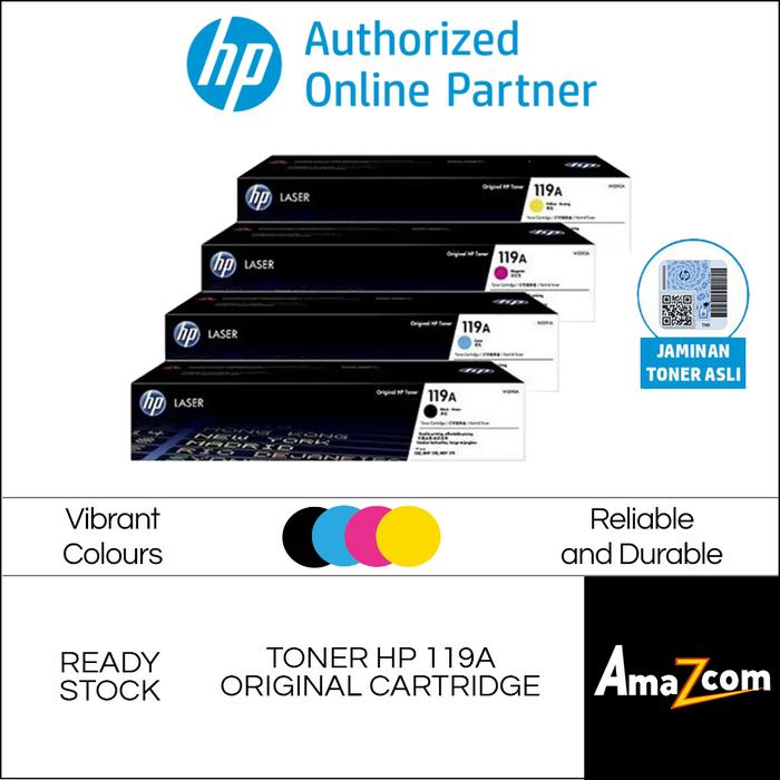 Gambar HP Toner 119A 1 Set Laserjet Original Toner for Printer HP 150A 150NW M178NW M179FNW dari Amazcom undefined Tokopedia