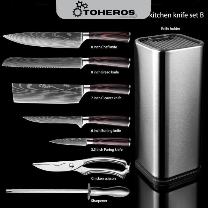 Gambar Pisau Dapur Jepang Super Tajam Chef Knife - Tempat Pisau dari OTOHEROS undefined Tokopedia
