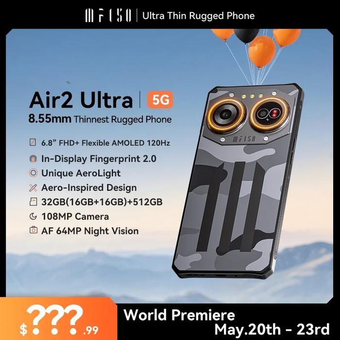 Gambar SMARTPHONE IIIF150 AIR2 ULTRA 5G ANDROID GLOBAL VERSI ANDROID RAM 32GB ROM 516GB NFC dari BISHAMSON STORE undefined Tokopedia