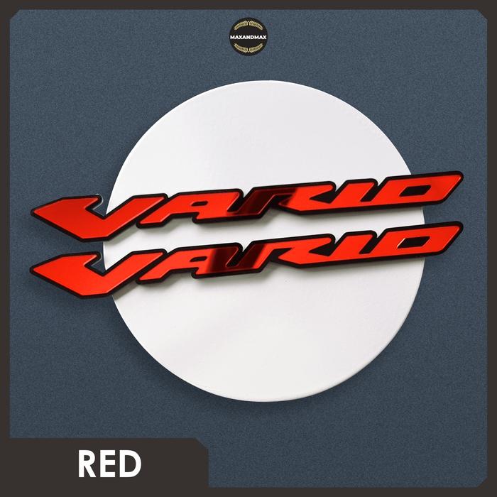 Gambar Emblem Vario 2 PCS Logo Timbul 3D Aksesoris Motor Click Vario 125 150 160 110 OLD NEW - VARIO RED dari maxandmax undefined Tokopedia