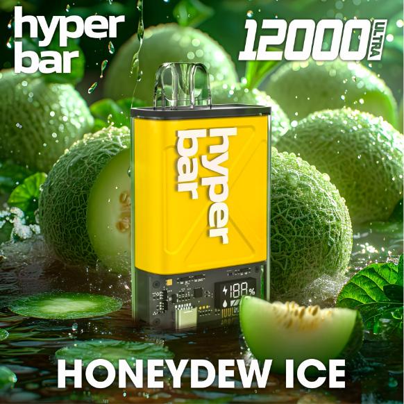 Gambar Hyperbar Ultra 12000 Puff Disposable Pod Device - Honeydew Ice dari JTEE.JKT undefined Tokopedia