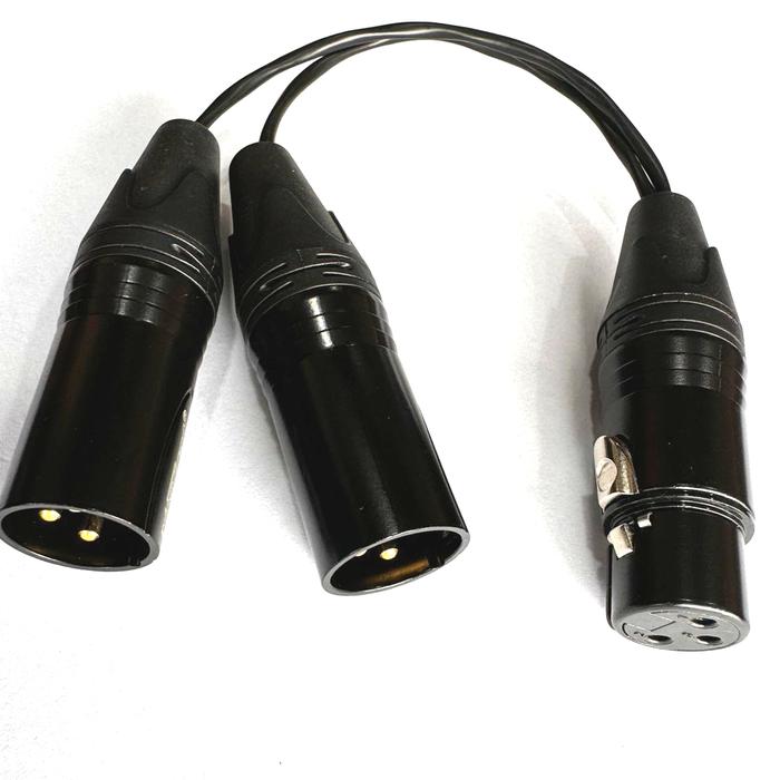 XLR コネクタ 4ピン (メス) → 6.3mm 標準プラグ 変換ケーブル MOGAMI