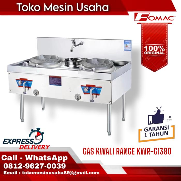 Gambar GAS KWALI RANGE KOMPOR GAS 2 TUNGKU KWR-G1380 dari TOKO-MESIN-USAHA undefined Tokopedia