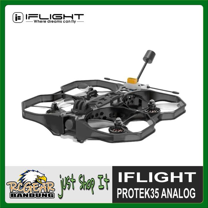 Gambar iFlight Protek35 V1.4 Analog 600mW VTX 3.5 Inch 6S Cinewhoop Digital FPV Drone - BNF ELRS dari justShopIt undefined Tokopedia