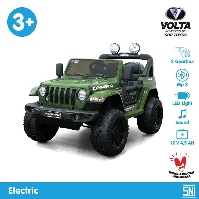Gambar Commando Lite Volta Toys by SHP (VOLTA 5088) Mainan Mobil Aki Remote Control - Green Army dari SHP Toys Official Shop undefined Tokopedia