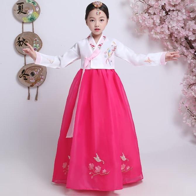 Jual Hanbok girl anak dress korea kostum korean traditional