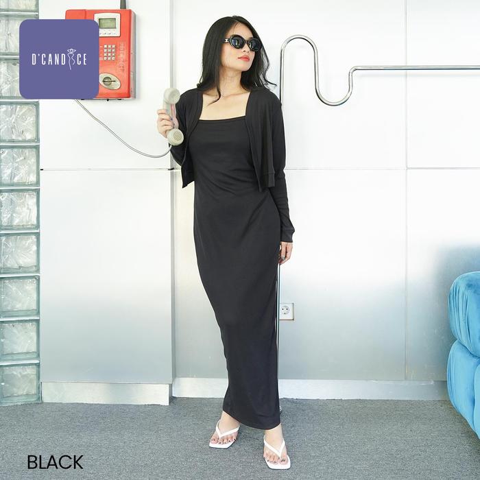 Gambar D'CANDICE DeLoress Rajut Outer Yingka - Hitam dari PajamasSo undefined Tokopedia