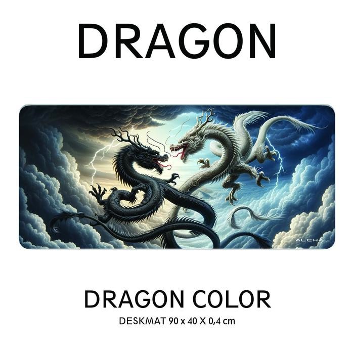 Gambar ALCHA DESKMAT DRAGON LOVE MOUSEPAD MOUSE PAD DESK MAT GAMING PLAY - COLOR dari BMS Group Tech undefined 2 Tokopedia