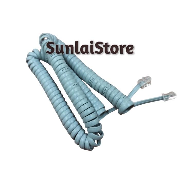 Gambar Kabel Spiral Telepon Telephone Panjang for Panasonic Sahitel dll - Abu-abu dari SunlaiStore undefined Tokopedia