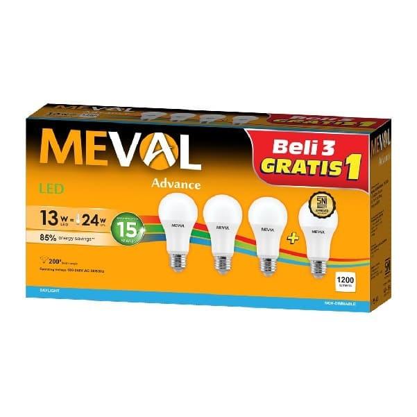 Gambar Lampu Led Meval Promo Beli 3 gratis 1 5W 7W 9W 11W 13W 15W - 15 WATT dari MISTER LAMPU undefined Tokopedia