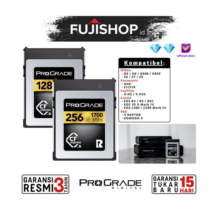 PROGRADE CFexpress TypeB 128GB 3枚とケースセット プロ