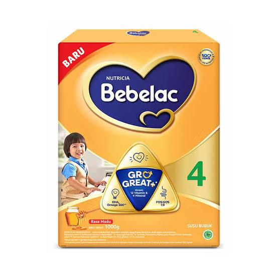Gambar Susu Bebelac 4 Susu Pertumbuhan anak 3-5 tahun - Honey, 1000gr dari Distributor Susu undefined Tokopedia
