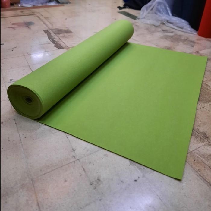 Gambar Karpet Bludru Polos SARAYE Alas Lantai Lebar 2m (1 Roll Isi 30 Meter) - apple green dari Martha Karpet Semarang undefined Tokopedia