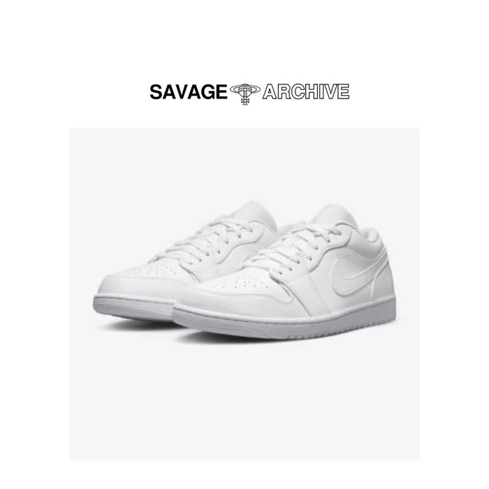 Low Triple White Air Jordan One All White Air Jordan Low GS Triple