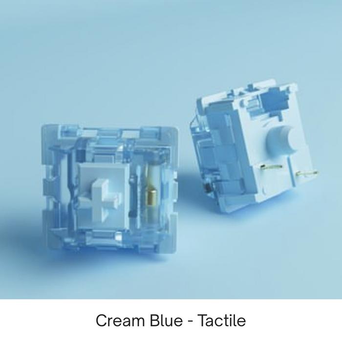 Gambar Akko V3 Pro Switch 5 pin for Mechanical Gaming Keyboard Switches 5pin Prelubed Lubed Blue Gold - Cream Blue dari Click & Go Tokopedia undefined Tokopedia