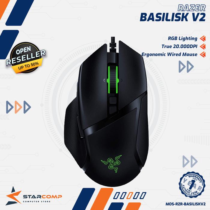 Gambar Razer Basilisk V2 Wired RGB Gaming Mouse dari Starcomp Origin undefined Tokopedia