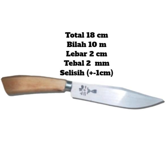 Gambar Pisau Dapur Baja Per Cap Garpu Asli Lokal - Pisau Cap Garpu - CAP GARPU 18 CM dari Hayat.Online undefined Tokopedia