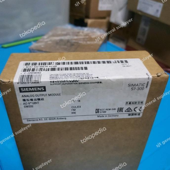 Jual 6Es73325Hf000Ab0 Analog Output Module Plc Siemens Simatic S7300