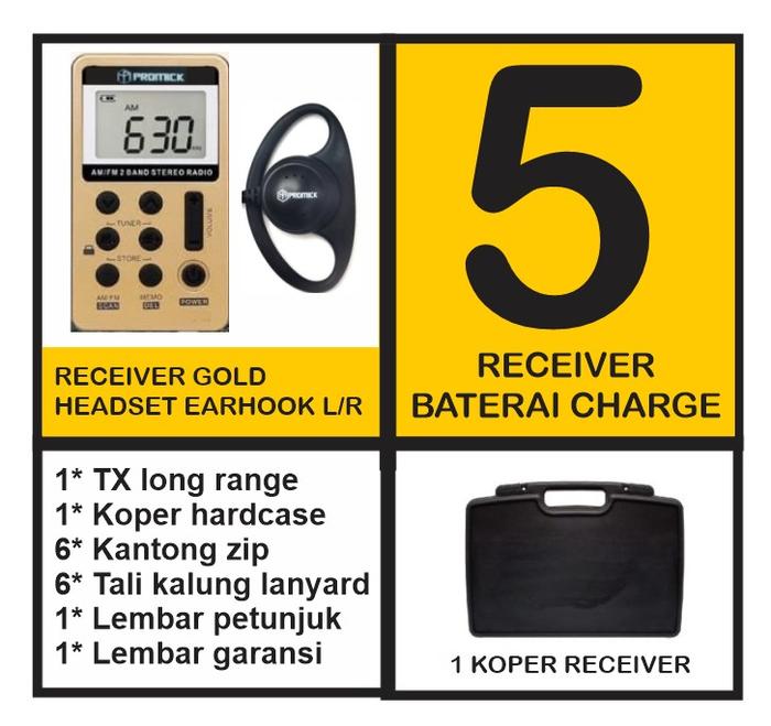 Gambar Wireless Tour Guide Interpreter System Audio Haji Umroh 1TX - 5CH LION - Gold dari EtalaseBelanja Store undefined Tokopedia