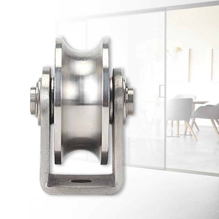 Groove Pulley Wheel For Rope Wall Mounted 1 Pack Stainless Steel Super - View #3