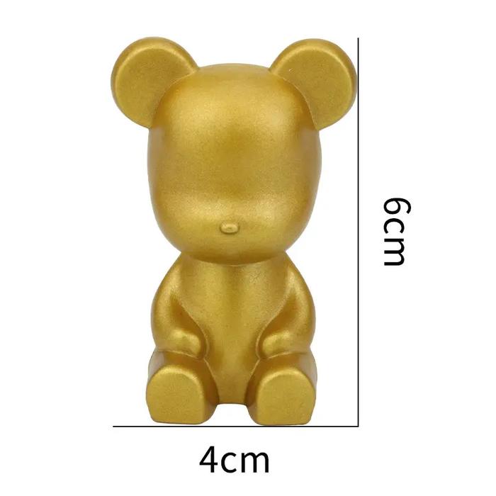 Gambar Topper Kue Bear Beruang Boneka Teddy Bear Lucu Hiasan Dekorasi Kue Ulang Tahun Anak Action Figure KAWS Bearbrick - 1, Gold dari fairyshopid undefined Tokopedia