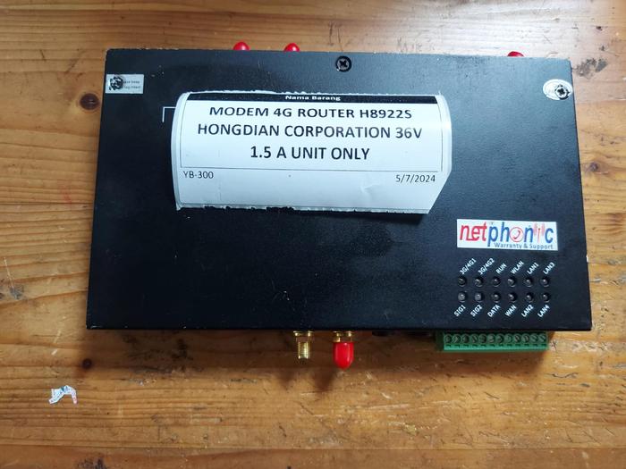 Jual MODEM 4G ROUTER H8922S HONGDIAN CORPORATION 36V 1.5 A UNIT ONLY ...