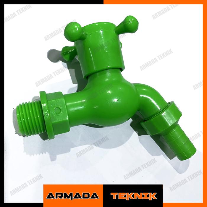 Gambar Kran Plastik PVC Model Baling 1/2 Inch Yustar - Hijau dari Armada Teknik SMG undefined Tokopedia