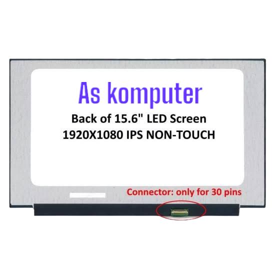 Gambar Led 15.6 slim 30 pin No bracket small frame 1920 x 1080 ips dari AS KOMP_NEW undefined Tokopedia