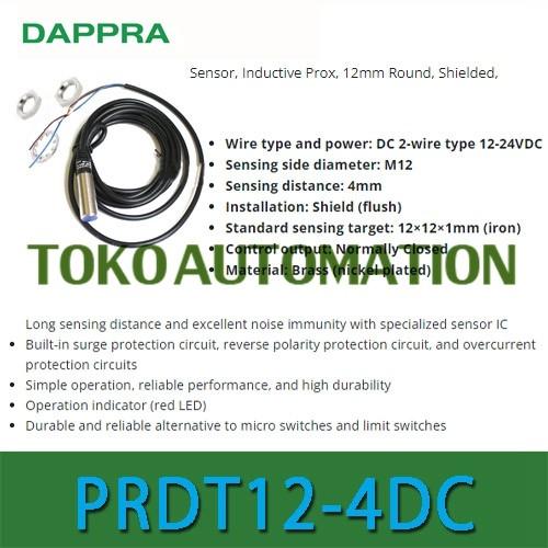 Jual PRDT12-4DC PRDT12 - 4DC PRDT124DC M12 Inductive Proximity Sensor ...